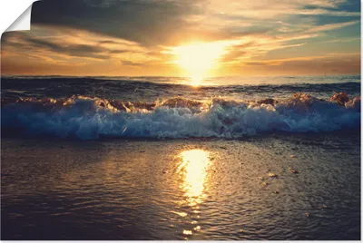 Produktbild von ARTland Poster Sonnenuntergang am Meer Größe: 60x40 cm
