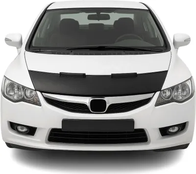 Image de Protège Capot pour Honda Civic 2006-2012 Masque de voiture vinyle Noir