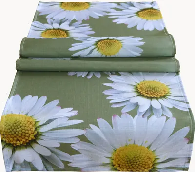 Produktbild von Tischwäsche mit Druckmotiv Gänseblümchen 40 x 85 cm