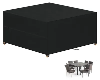 Zdjęcie produktu dla Pokrowiec na meble ogrodowe, wodoodporny, wymiary 230x230x85 cm, wykonany z tkaniny Oxford 420D
