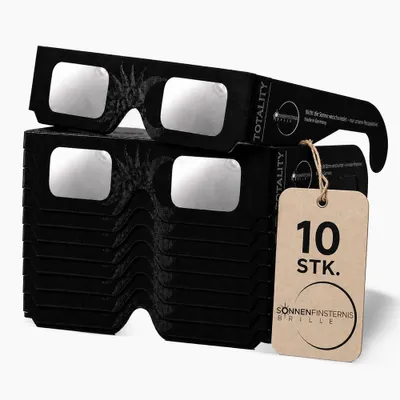 Produktbild von Sonnenfinsternisbrille | Erlebe die Sonne | Leichtes Design für längere Nutzung | 10 Stück