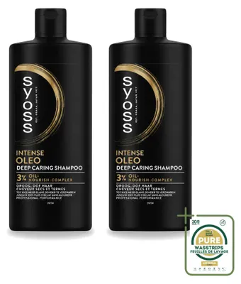 Zdjęcie produktu dla 2 sztuki szamponu Syoss Oleo Intense - 440 ml - zestaw ekonomiczny