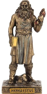 Produktbild von Miniatur bronzierter Hephaistos, griechischer Gott des Feuers