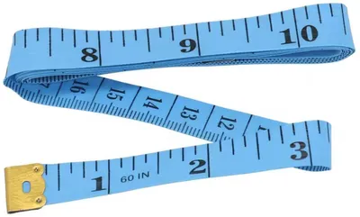 Productafbeelding van CHPN – Meetlint – Meten – Liniaal – Flexibele meetlint – Blauw – 150 cm – 1 stuk – Centimeters en inches – Naadtoebehoren – Naadset – Knipmes