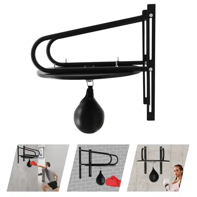 Zdjęcie produktu dla Zestaw do treningu bokserskiego z piłką fitness, montowany na ścianie worek bokserski, kompletny zestaw do treningu bokserskiego