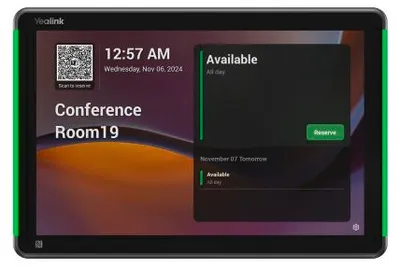 Image de Yealink RoomPanel Plus E2, 25,6 cm (10,1"), 1280 x 800 px, LCD, 90°, 1000:1, Capacitif