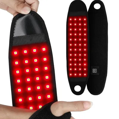 Produktbild von Rotlicht-Handmassagegerät mit Infrarot-Gürtel, 660 nm & 850 nm Lichttherapie, Massagegerät zur Schmerzbehandlung für den Körper