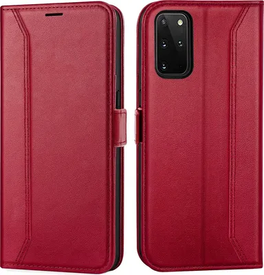 Image de Housse pour Samsung Galaxy S20 Plus Housse Flip Case pliable Housse de protection, rouge