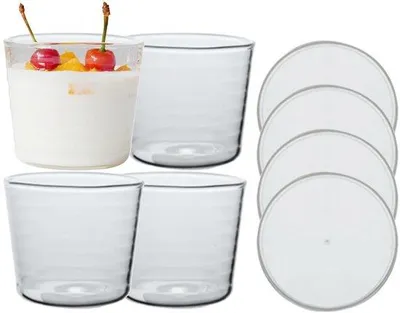 Produktbild von Unyqoos® Glasschalen mit Deckel – Set kleiner 200 ml Aufbewahrungs- & Zubereitungsschalen, auslaufsichere Deckel, mikrowellen- & spülmaschinengeeignet
