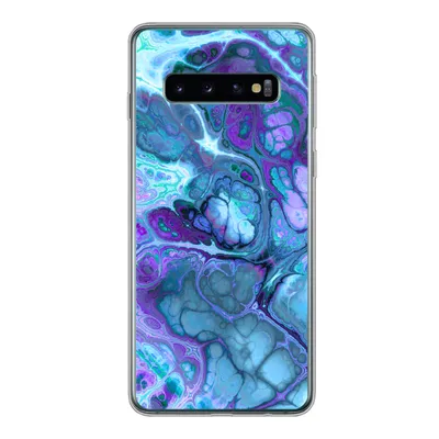 Produktbild von MuchoWow® Handyhülle Schutzhülle Hülle für Samsung Galaxy S10 Kunst - Golf - Blau - Psychedelisch Silikon Softcase Handy Hülle - Handytasche
