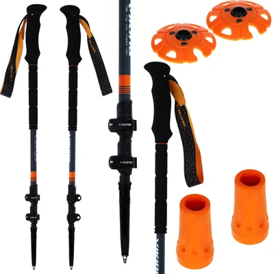 Obrázek produktu pro Viking Kangri Grey/Orange 65 - 135 cm Turistické hole