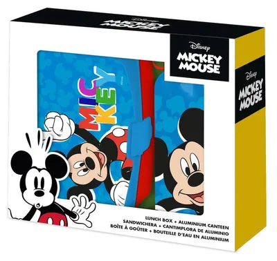 Productafbeelding van Disney Mickey lunchbox en kantine set - KIDS LICENSING premium kwaliteit