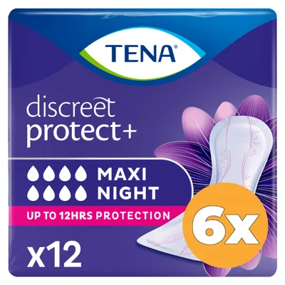Productafbeelding van 6x Tena Lady discreet maxi night (12 stuks)