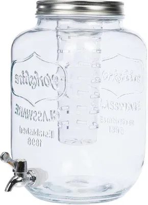 Produktbild von Gläserner Haushalts-Getränkebehälter mit Infusionsarm und Zapfhahn 7 Liter Glas - Transparent