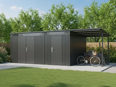 Produktbild von 2-Raum Metall Gerätehaus Skylight Duo Plus 18,10 m²