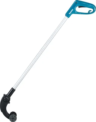 Produktbild von Makita Original-Systemzubehör für Akku-Grasschere, DUM604, UM600D, 198486-1, Länge 1.140 mm, Breite 130 mm, Höhe 195 mm, Schwarz, Blau, Silber, integrierte Rolle, aufrechte Haltung, winkelverstellbar, Sicherung, einfache Montage