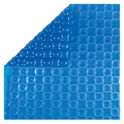 Image de Bâche à Bulles Piscine 9x4 m OXO Dark Blue 500 microns - Non Bordée - Confection France - Kit oeillets et bâchette de protection