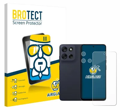 Produktbild von BROTECT Schutzglas für Motorola Moto G56 (Display+Kamera) Schutzfolie Panzer Folie Glas Display Schutz klar