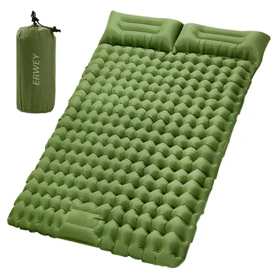 Produktbild von Selbstaufblasende Schlafmatte für 2 Personen, 200 x 135 cm, mit Fußpumpe
