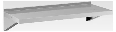 Produktbild von Wandbord Edelstahl 100 x 40 cm bis 80 kg Wandregal Küchenregal