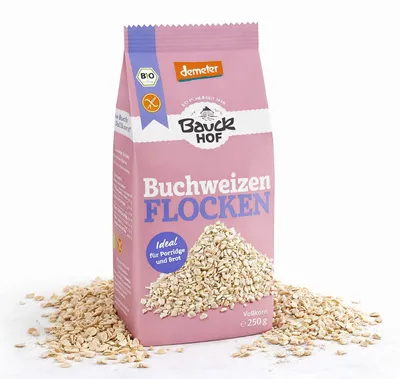 Image de Flocons de sarrasin Bauckhof demeter 250g