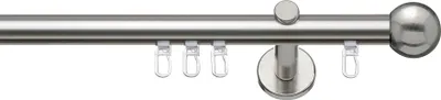 Produktbild von SN Deco - Innenlaufgarnitur Bozen, 16 mm, 1-Lauf, edelstahl optik, 200 cm