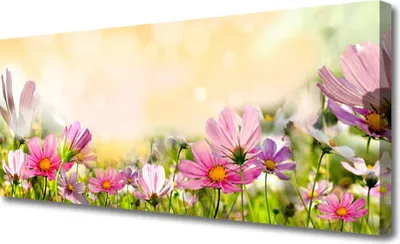 Produktbild von Tulup Leinwand-Bilder 125x50 Wandbild Canvas Kunstdruck Blumen Natur