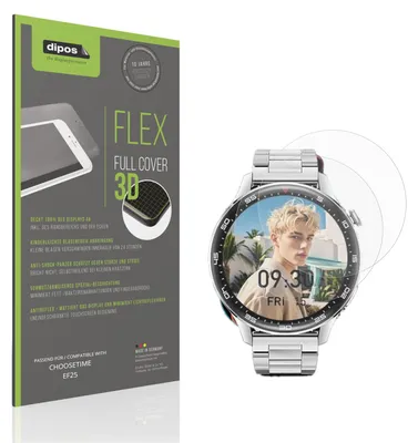 Produktbild von 2x Full Cover Schutzfolie matt für CHOOSETIME EF25 Panzerfolie Anti-Shock
