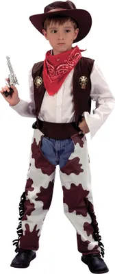 Produktbild von Bristol Novelty Kinder Cowboy-Kostüm BN2065 (L) (Braun)