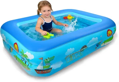 Obrázok produktu pre Detský bazén 120 cm, obdĺžnikový, PVC, pre záhradu