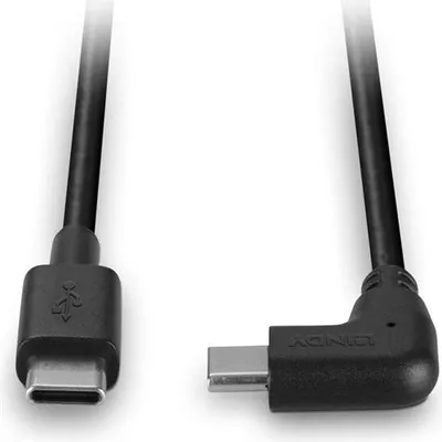 Immagine prodotto di LINDY USB 2.0 Typ C Kabel, 90° gewinkelt 0,5m