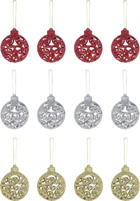 Produktbild von TrendLine Christbaumkugeln zum Hängen 4er Set