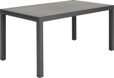 Produktbild von Dehner Ausziehtisch Chicago Dark, kratzfeste Platte, 160/210 x 90 x 75 cm, Aluminium / Stein, pulverbeschichtet, dunkelgrau