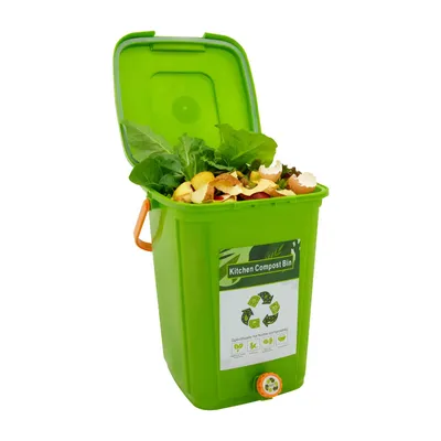 Image de Poubelle de cuisine 20 L Poubelle grande capacité Poubelle verte