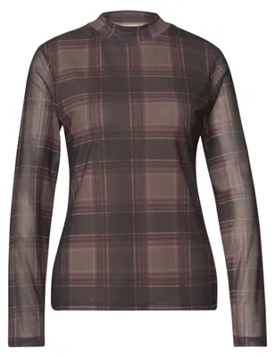 Produktbild von Street One LTD QR printed mesh round neck sanded amber 38
