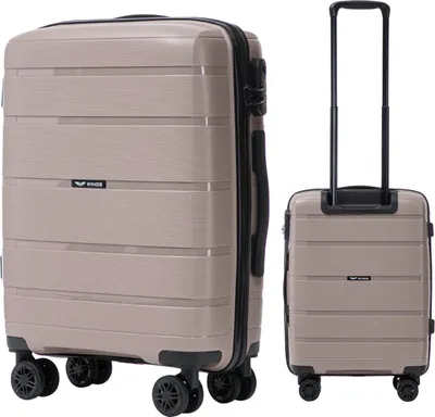 Produktbild von WINGS HAWFINCH 3.0 Kabinenkoffer 38L, 55x39x20 cm, Polypropylen Hartschale, Zahlenschloss, 4 Doppelrollen 360°, Handgepäck