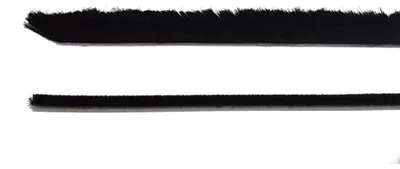 Produktbild von 5m selbstklebende Bürstendichtung schwarz, Höhe 3mm Breite 6,7 mm Dichtungsbürste Türbürste