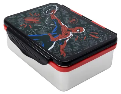 Produktbild von Edelstahl-Lunchbox mit Spider-Man-Motiv