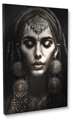 Produktbild von STYLER Leinwandbild 85x113 cm Canvas Silver Peri modernes Wandbild dekorative Wanddeko Wohnzimmer Schlafzimmer Büro