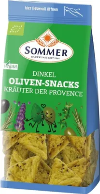 Produktbild von Dinkel-Oliven-Snacks - Kräuter der Provence 150g