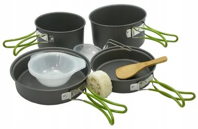 Produktbild von OuterEQ DS-301 Camping Kochgeschirrset Outdoor Aluminium
