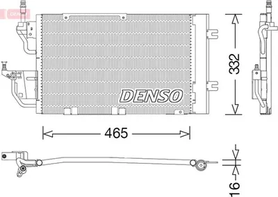 Produktbild von DENSO DCN20037 Kondensator Klimaanlage Klimakondensator für OPEL ZAFIRA B (A05) +Trockner