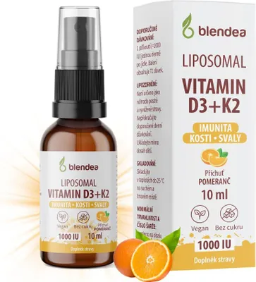Obrázek produktu pro Blendea Lipozomální Vitamin D3+K2 sprej 10 ml
