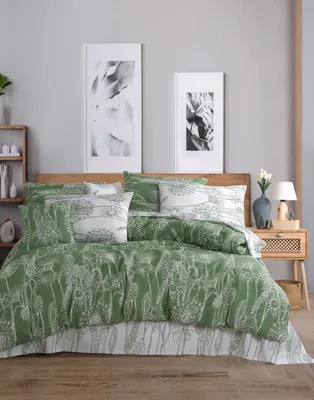 Produktbild von L'Essentiel Linge de Maison, Lara - Green, Bettwäschen, Grün, Baumwolle, 240 x 220 cm