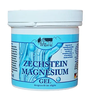 Produktbild von ZECHSTEIN MAGNESIUM GEL 250m Mineral Creme für Körper Gelenke Muskeln Massage Pflege Allgäu 77