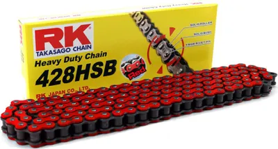Obrázek produktu pro Řetěz RK 428 HSB 132, červeno-černý, otevřený