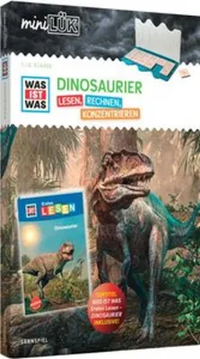 Produktbild von miniLÜK-Set. WAS IST WAS Dinosaurier Lesen+Rechnen 1. Klasse