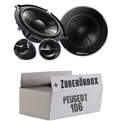 Produktbild von Pioneer TS-G133Ci - 13cm Lautsprechersystem - Einbauset passend für Peugeot 106 - justSOUND
