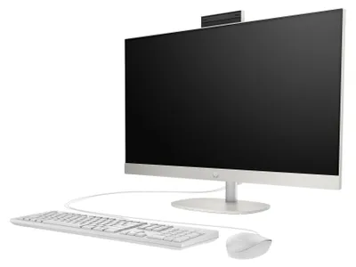Produktbild von HP 27-cr0107ng - All-in-One (Komplettlösung) - Core i3 i3-1315U - RAM 8 GB - SSD 512 GB - NVMe - UHD Graphics - Wi-Fi 6, Bluetooth 5.3, 1GbE - WLAN: 802.11a/b/g/n/ac/ax, Bluetooth 5.3 - FreeDOS - Monitor: LED 68.6 cm (27")