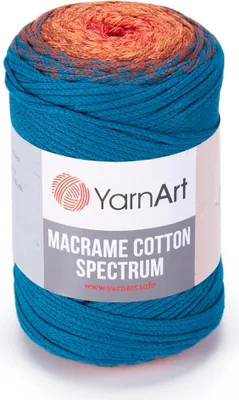 Produktbild von Yarn Art Macrame Baumwolle Spectrum 225 m 1317 Orange Blue Schnur